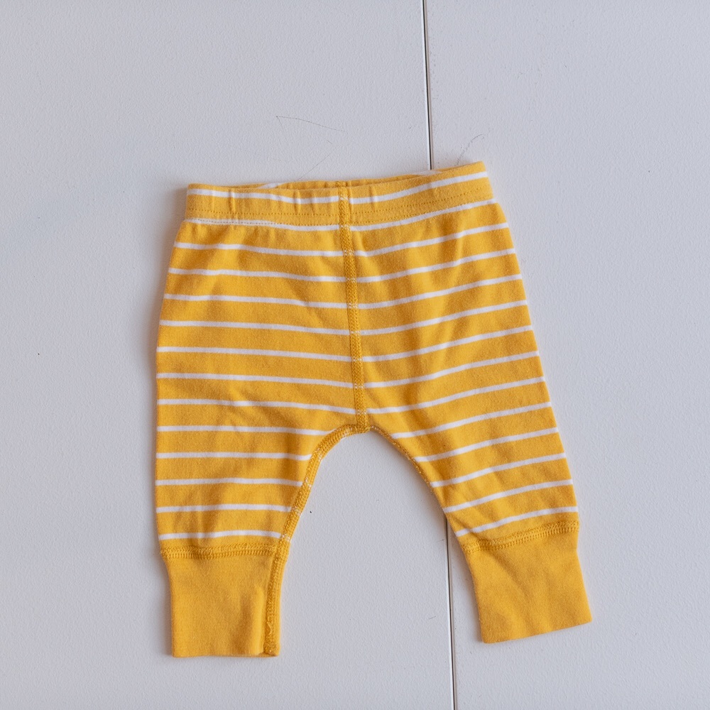 Hanna Andersson yellow stripe pant